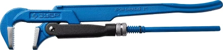 Ключ трубный рычажный ЗУБР "ПРОФЕССИОНАЛ", прямые губки, цельнокованый, Сr-V, № 1,  1" 27335-1_z01 купить в Нижневартовске