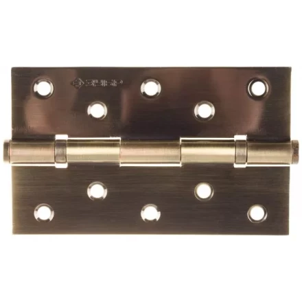 Петля универсальная ЗУБР "ЭКСПЕРТ", 2 подшипника, цвет ст. латунь (AB), с крепежом, 125х75х2,5мм, 2 шт 37601-125-5 купить в Нижневартовске