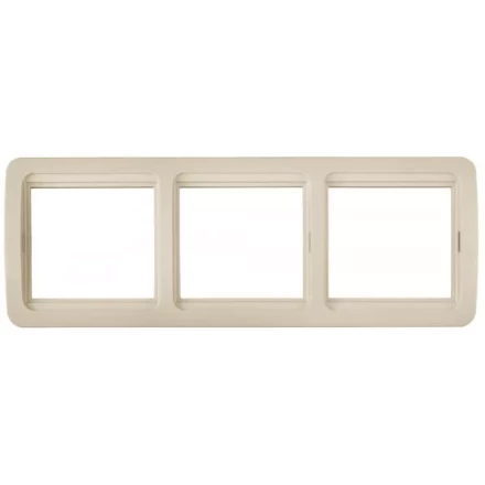 Панель СВЕТОЗАР "ГАММА" тройная горизонтальная, цвет бежевый SV-54148-B купить в Нижневартовске