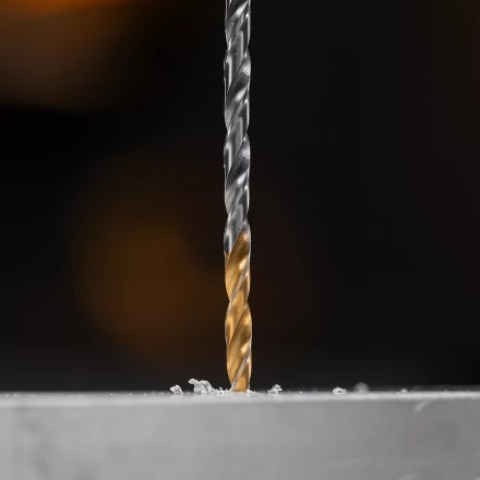 Сверло спиральное по металлу Denzel 3,5 х 112 мм, Р6М5, Golden Tip, удлиненное, 2шт. 718248 купить в Нижневартовске