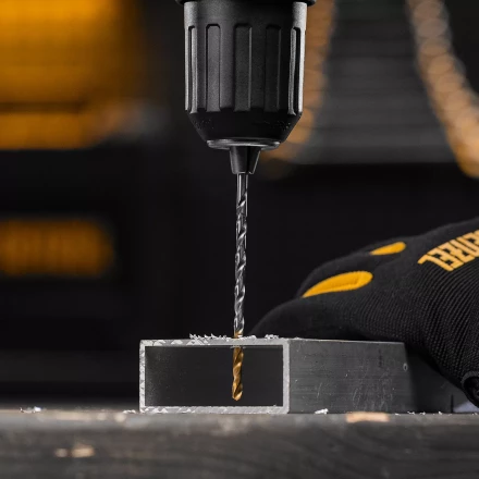 Сверло спиральное по металлу Denzel 3,5 х 112 мм, Р6М5, Golden Tip, удлиненное, 2шт. 718248 купить в Нижневартовске