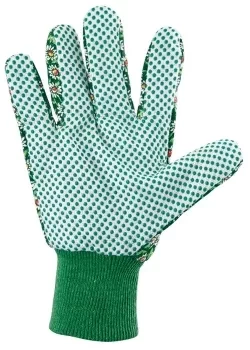 Перчатки садовые х/б ткань с ПВХ точкой, манжет, M PALISAD 67762 купить в Нижневартовске