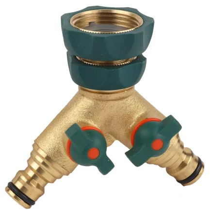 Распределитель RACO "Profi-Plus" двухканальный, латунный с покрытием TPR, 3/4" х 1" 4244-55133B купить в Нижневартовске