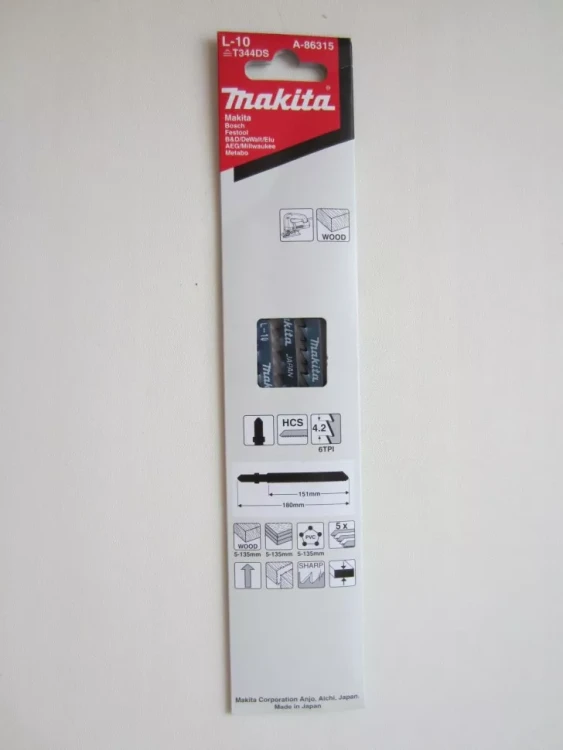 Пилки для лобзика Makita A-86315 (T344DS) купить в Нижневартовске