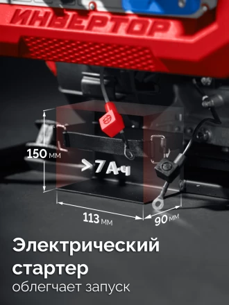 ЗУБР 5500 Вт, инверторный генератор с электростартером и розеткой АВР (СБИ-5500ЕА) купить в Нижневартовске