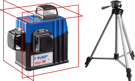 Нивелиры лазерные Крест-3D 360 3 перпендикулярные плоскости со штативом серия ПРОФЕССИОНАЛ купить в Нижневартовске