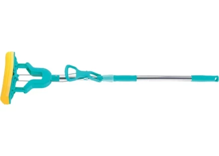 Швабра отжимная сложением 130 см губка PVA 26х5х4,5 см рукоятка телескопическая нержавеющая ТМ Elfe 93503 купить в Нижневартовске