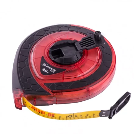 Рулетка геодезическая 30 м х 15 мм закрытый корпус фибергласовая лента двусторонняя шкала Pro Matrix 31271 купить в Нижневартовске