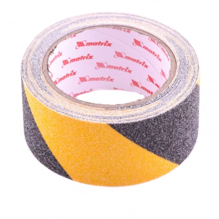 Лента клейкая противоскользящая черно-желтая 50 мм x 5 м Matrix 88718 купить в Нижневартовске
