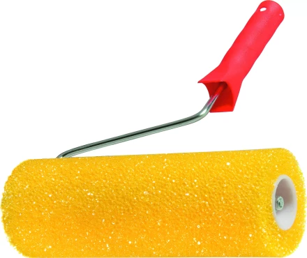 Валик "СТРУКТУРНЫЙ" поролоновый с ручкой "шероховатый" 230 мм D - 80 мм  MATRIX 80221 купить в Нижневартовске