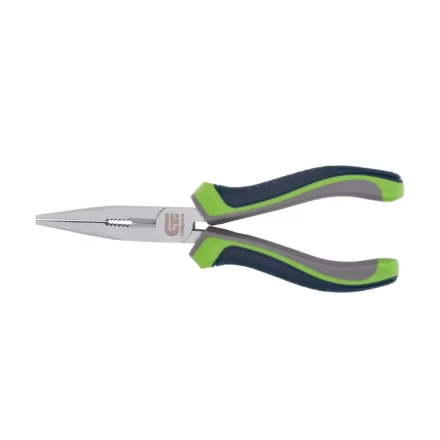 Длинногубцы прямые Сибртех 180 мм трехкомпонентные рукоятки 17114 купить в Нижневартовске