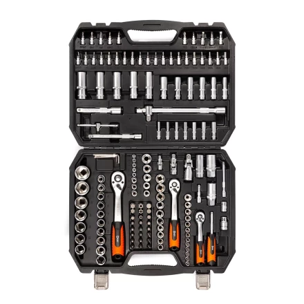 Набор автоинструмента КВТ НАИ-09/150 1/2", 1/4", 3/8", 150 предметов (92315) купить в Нижневартовске