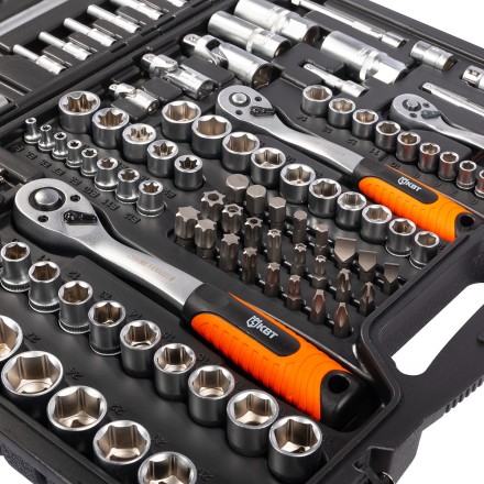 Набор автоинструмента КВТ НАИ-09/150 1/2&quot;, 1/4&quot;, 3/8&quot;, 150 предметов (92315) купить в Нижневартовске