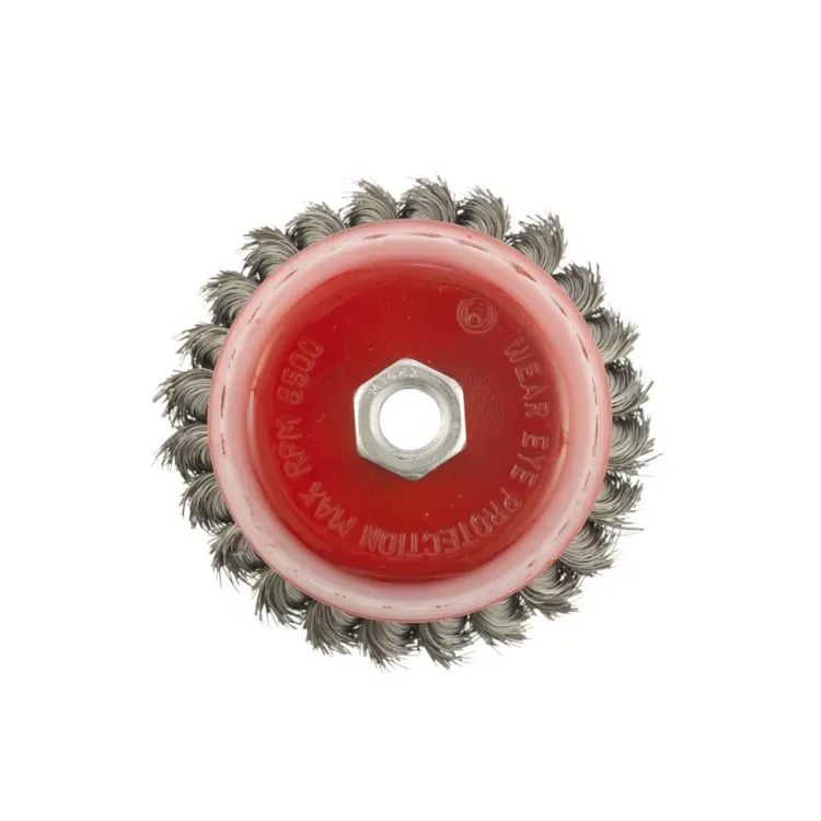 Щетка для УШМ, 100 мм, М14, "чашка", крученая проволока 0,35 мм  MTX 74615 купить в Нижневартовске