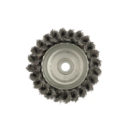 Щетка для УШМ, 100 мм, М14, "чашка", крученая проволока 0,35 мм  MTX 74615 купить в Нижневартовске