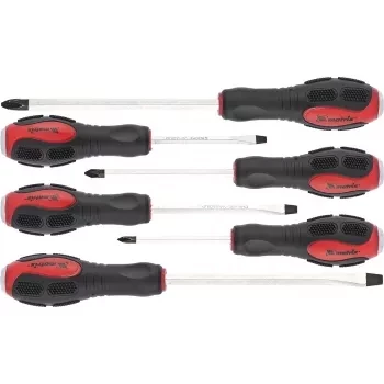 Набор ударных отверток 6 штут PH1x75, PH2x100, PH3x150, SL5x75, SL6x100, SL8x150 CrV Matrix 19120 купить в Нижневартовске