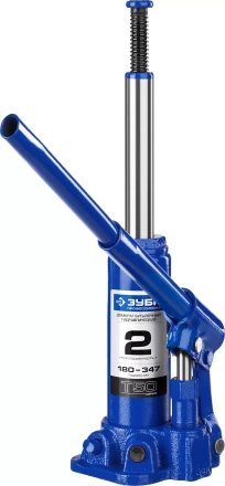 Домкрат гидравлический бутылочный T50, 2т, 180-347мм, в кейсе, ЗУБР Профессионал 43060-2-K 43060-2-K_z01 купить в Нижневартовске
