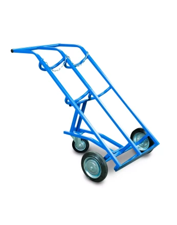 Тележка для газовых баллонов TOR ГБ-2, 2 баллона (250 литые колеса + 160 поворотное) 1012419 купить в Нижневартовске