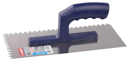 Гладилка ЗУБР нержавеющая с пластиковой ручкой, зубчатая, 6х6мм 0804-06 купить в Нижневартовске