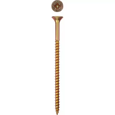 Шурупы ЗУБР "МАСТЕР" по дереву желтопассивированные, 6.0x60мм, 12шт 300396-60-060 купить в Нижневартовске