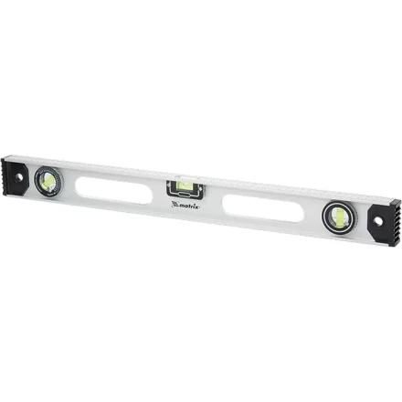Уровень алюминиевый "Рельс" 1800 мм 3 глазка 1 поворотный MTX 340389 купить в Нижневартовске