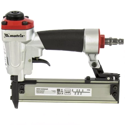 Нейлер финишный (шпилькозабивной пистолет) пневматический гвоздь 23GA диаметр 0,64мм  длина 10-30мм MATRIX 57425 купить в Нижневартовске