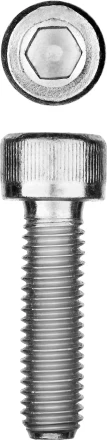 ЗУБР DIN 912, кл. пр. 8.8, М8 х 25 мм, цинк, 5 кг, винт с внутренним шестигранником, Профессионал (30318-08-025) купить в Нижневартовске