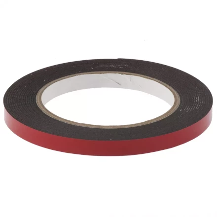 Лента клейкая на вспененной основе двусторонняя черная усиленная 9 мм х 5 метров MATRIX 89082 купить в Нижневартовске