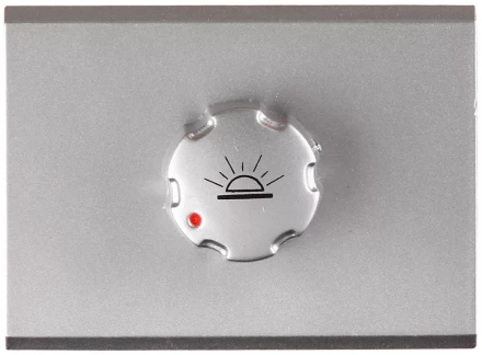 Диммер СВЕТОЗАР "ЭФФЕКТ" без вставки и рамки, цвет светло-серый металлик, 60-500Вт SV-54442-SM купить в Нижневартовске