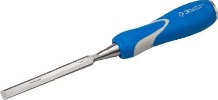 Стамеска ЗУБР &quot;ЭКСПЕРТ&quot; с ударопрочной двухкомпонетной ручкой и стальным затыльником для ударных работ, 12мм 18097-12 купить в Нижневартовске