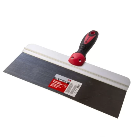 Шпатель фасадный из нержавеющей стали, 350 мм, двухкомпонентная ручка, широкое полотно Matrix 85539 купить в Нижневартовске