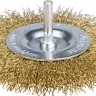 STAYER "PROFESSIONAL". Щетка дисковая для дрели, витая латунированная стальная проволока 0,3мм, 100мм 35114-100_z01 купить в Нижневартовске