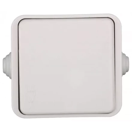 Розетка СВЕТОЗАР БАТТЕРФЛЯЙ с крышкой, с заземлением, цвет белый, 16А/~250В SV-54310-W купить в Нижневартовске