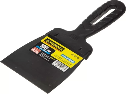 Шпатель STAYER "PROFESSIONAL", нержавеющее полотно, с пластмассовой ручкой, 100мм 1008-10 купить в Нижневартовске