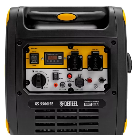 Генератор инверторный Denzel GS-5500iSE, 5,5 кВт, 230 В, закрытый корпус,электростартер купить в Нижневартовске