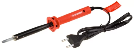 Электропаяльник ЗУБР "МАСТЕР" с пластиковой рукояткой и долговечным жалом, форма клин, 60Вт 55400-60 купить в Нижневартовске