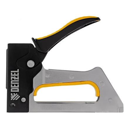 Степлер металлический, скобы в комплекте, 2К рукоятка, тип 53, 6-10 мм Denzel 40222 купить в Нижневартовске