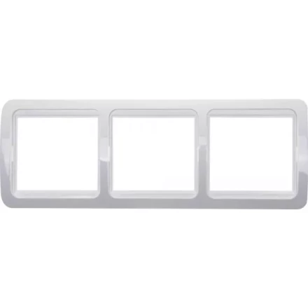 Панель СВЕТОЗАР "ГАММА" тройная горизонтальная, цвет белый SV-54148-W купить в Нижневартовске