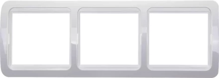 Панель СВЕТОЗАР "ГАММА" тройная горизонтальная, цвет белый SV-54148-W купить в Нижневартовске