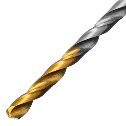 Сверло спиральное по металлу 4 х 119 мм, Р6М5, Golden Tip, удлиненное Denzel 718250 купить в Нижневартовске