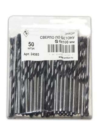 Сверло для бетона 6Х100 мм Энкор 24593 24593 купить в Нижневартовске