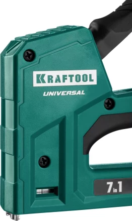 Степлер для скоб "Universal" 7-в-1: 53(6-14 мм)/53F(10-14 мм)/140 (10-14 мм)/13 (6-14 мм)/36 (10-14 мм)/300(16 мм)/500(16 мм), суперлегкий, KRAFTOOL 31524 купить в Нижневартовске