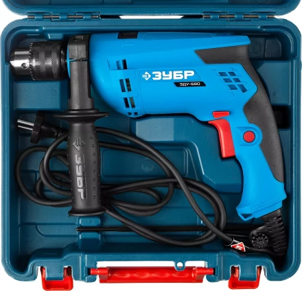 Дрель ударная + кейс ЗДУ-580 ЭРКМ2 серия ПРОФЕССИОНАЛ купить в Нижневартовске