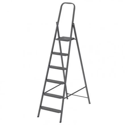 Стремянка 6 ступени компактная стальная Россия Сибртех 97946 купить в Нижневартовске