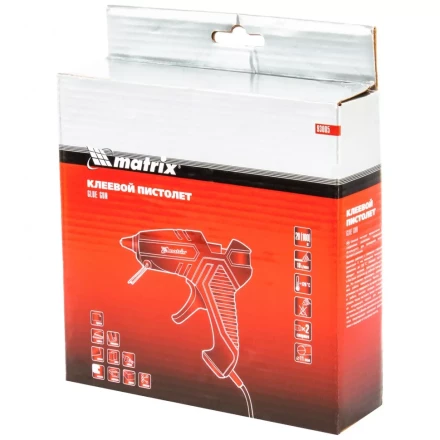 Клеевой пистолет 11 мм 100 Вт 10 г/мин Matrix 93005 купить в Нижневартовске