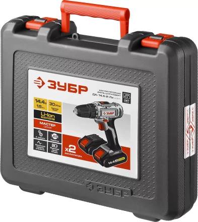 Дрель-шуруповерт 2 АКБ ДА-14.4-2-Ли КНМ1 серия МАСТЕР купить в Нижневартовске