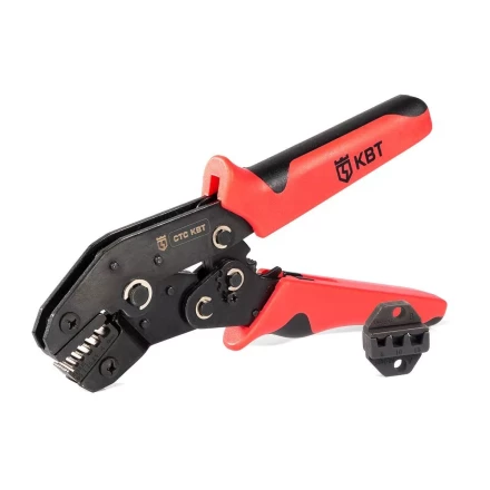 Пресс-клещи КВТ СТС-В с матрицами 0.25–6, 6–16 для опрессовки втулочных наконечников (набор) (85272) купить в Нижневартовске