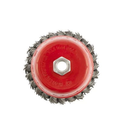 Щетка для УШМ 125 мм М14 "чашка" крученая проволока 0,35 мм MTX 74617 купить в Нижневартовске