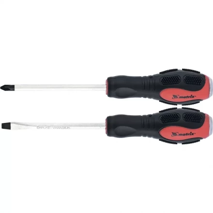 Набор ударных отверток 2шт PH2x100 SL6x100 CrV Matrix 19121 купить в Нижневартовске