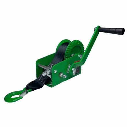 Лебедка ручная барабанная HITCH HW 1100 1100 кг лента 10 м (SZ073169) купить в Нижневартовске